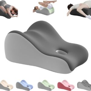 Sex Pillow for Couples, Memory Foam Wedge Pillow with Ergonomic Support Function, Soft Orthopaedic Positioning Pillow for Optimal Positioning, Suitable for Couples in Positions, 45 x 35 x 13 cm, Grey
