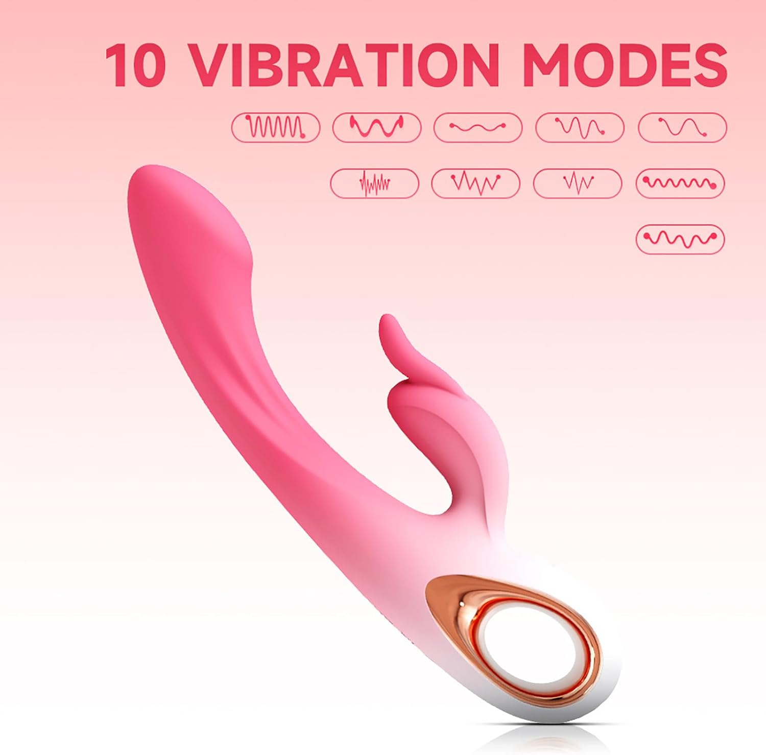 LYAMais Vibration for Women, Dildo Vibrator, G-Spot Vibrator Sets with Clitoral Stimulation, Rabbit Vibrators, 10 Vibration Modes, Clitoris Stimulator for Her, Sex Toy for Couples (Colour Gradient – Bild 4