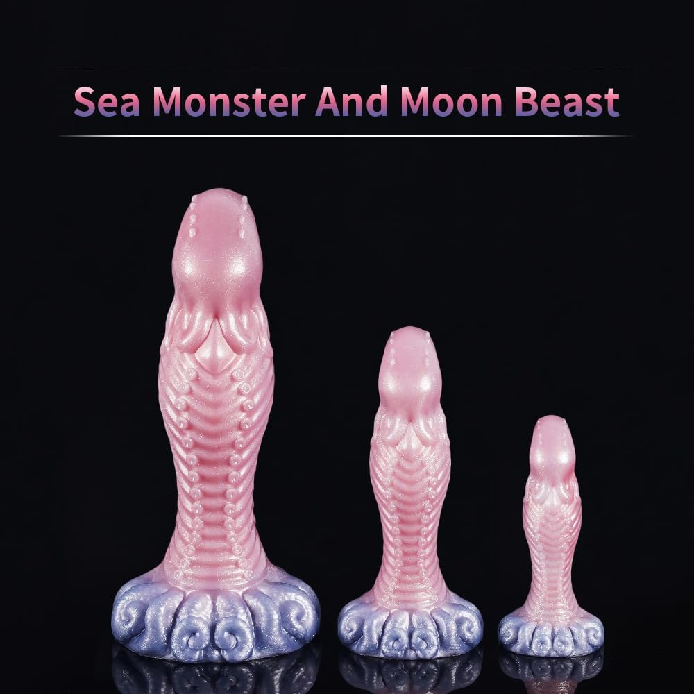 G-Spot Sex Toy for Women Men Couples Liquid Silicone Soft Alien Dildo with Strong Suction Cup Butt Plug Plug Monster Knot Dildo XXL Fantasy Animal Dilo Tail – Bild 4