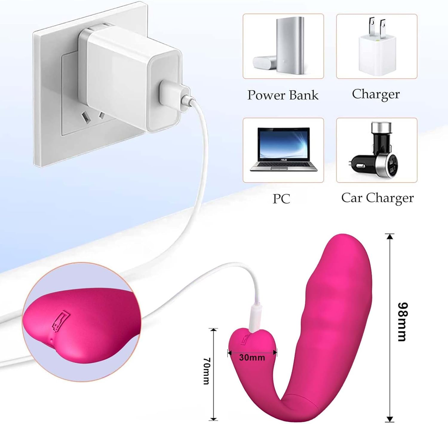 Vibration for Women with App Vibrator Sex Toy for Women with 9 Vibration Modes Vibrator Died Women Clitoris G-Spot Sex Toy Wearable Sex Toy for Couples Portable Dildo – Bild 2