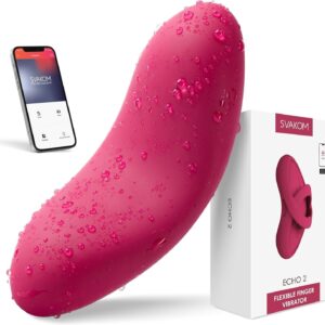 SVAKOM Echo Pro Vibrator with App Remote Control Heating Function, Quiet, Strong, Accurate Clitoral Stimulator, Erotic Sex Toy for Couples, Dildo Vibrator, Clitoris Stimulator for Her Sex Toys
