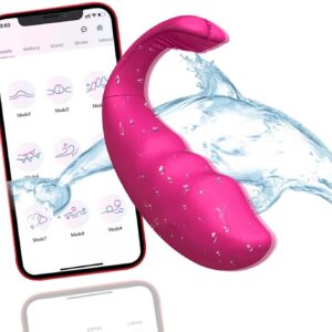 Vibration for Women with App Vibrator Sex Toy for Women with 9 Vibration Modes Vibrator Died Women Clitoris G-Spot Sex Toy Wearable Sex Toy for Couples Portable Dildo
