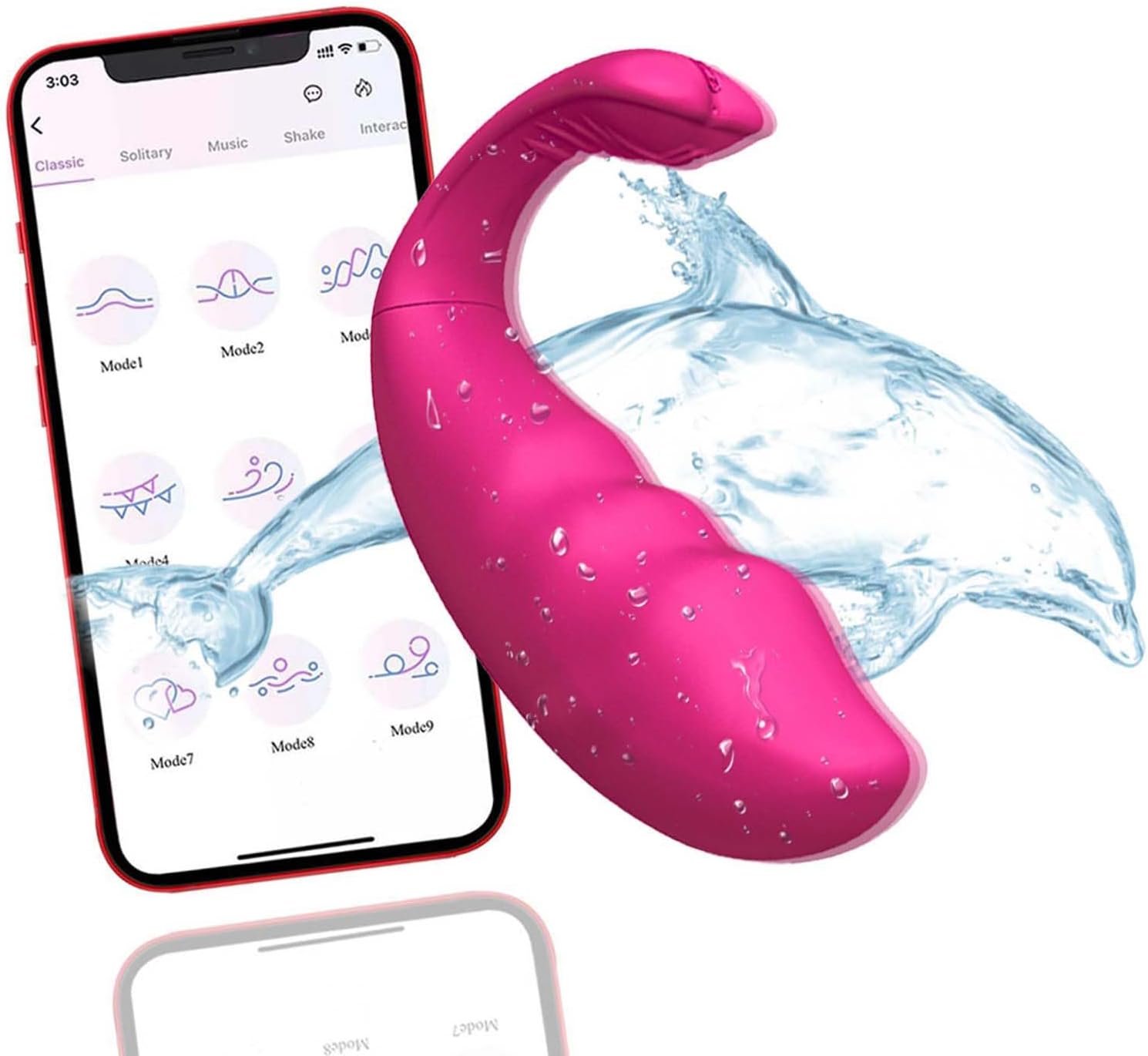 Vibration for Women with App Vibrator Sex Toy for Women with 9 Vibration Modes Vibrator Died Women Clitoris G-Spot Sex Toy Wearable Sex Toy for Couples Portable Dildo