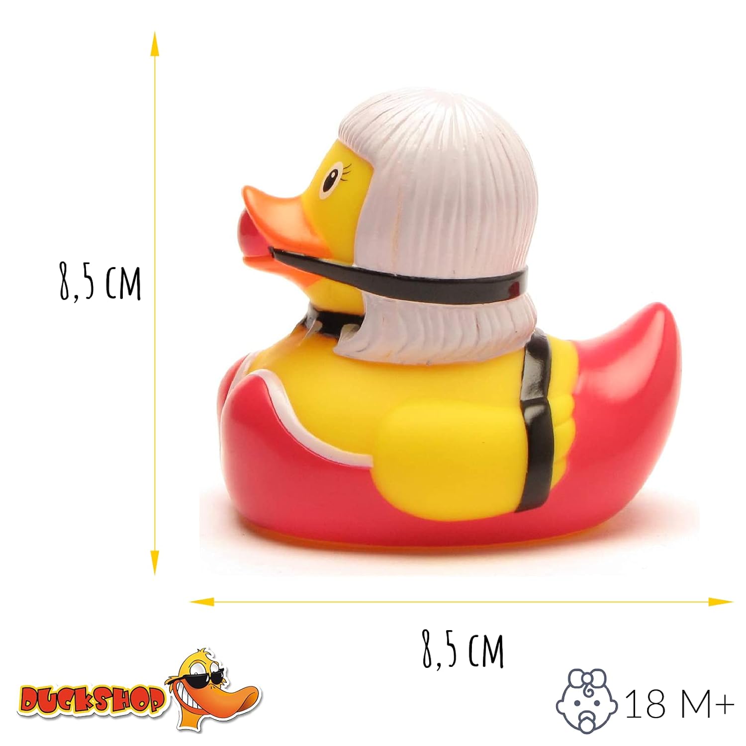 Duckshop I Bath Duck SM Bondage I Squeaky Part L: 8.5 cm I Includes Squeaky Duck Keyring in Set I Gift Adults I Present Collector – Bild 4