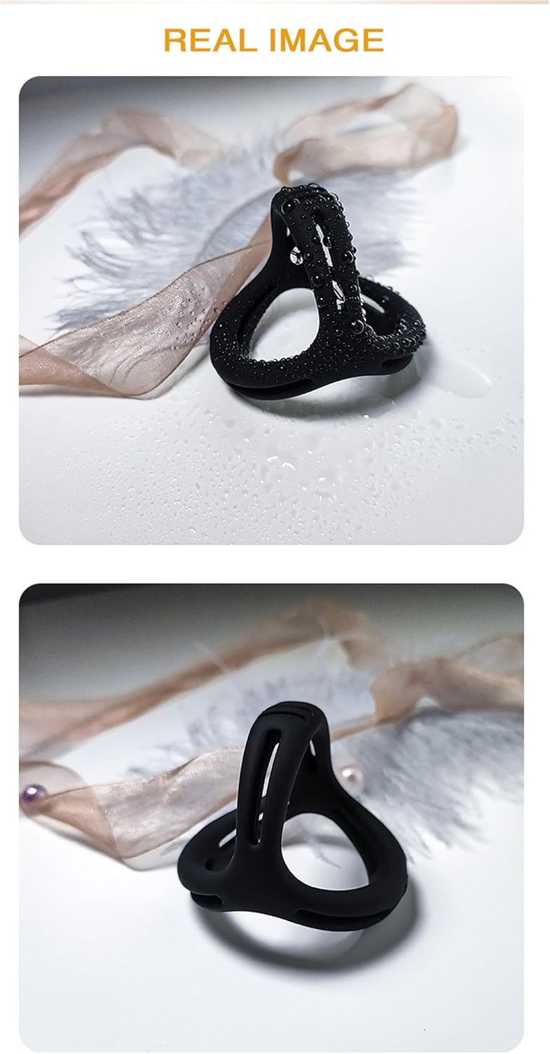 Multifunctional Silicone Yoga Ring Black Y Shape Silicone Tool, Stress Relief Ring Toy – Bild 7