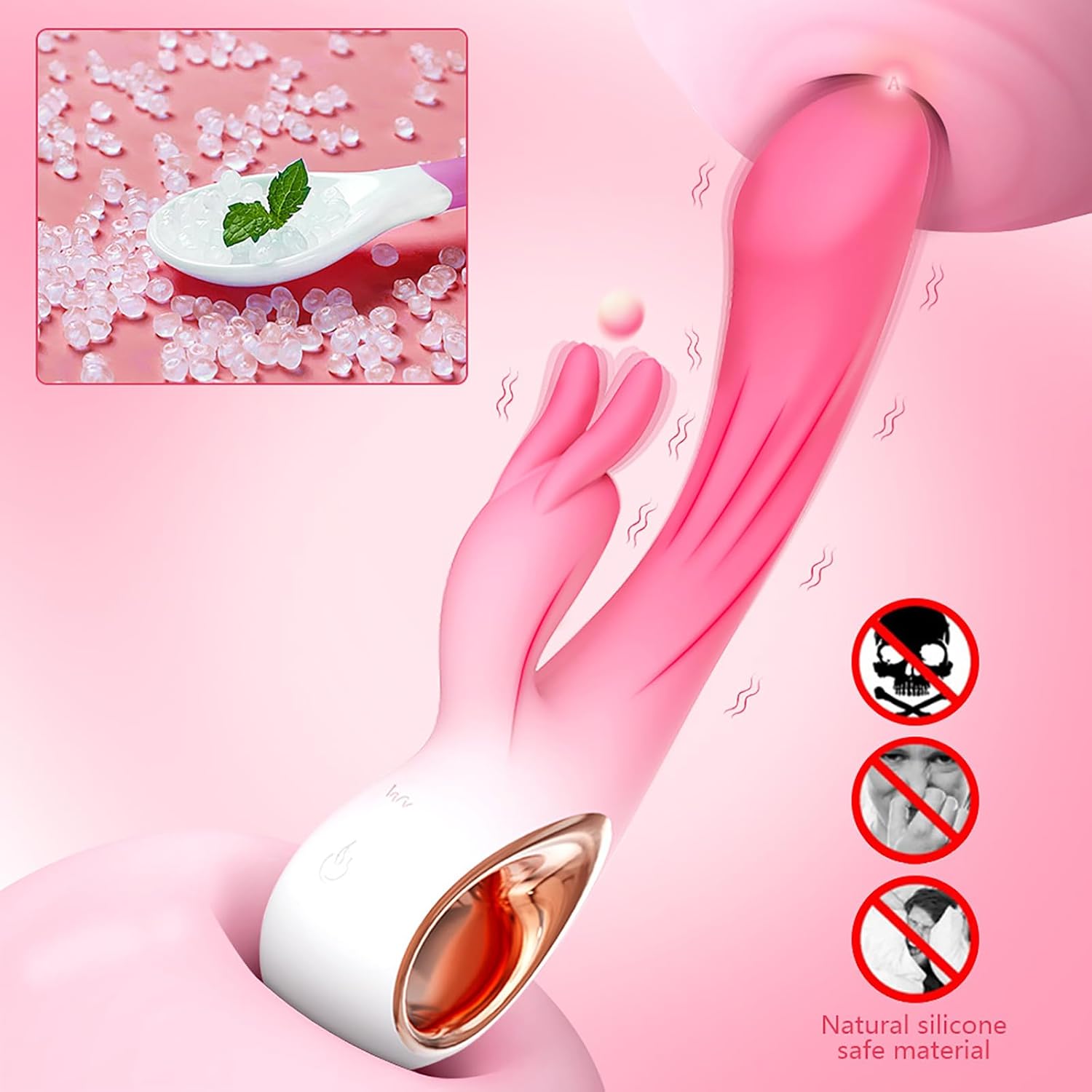 LYAMais Vibration for Women, Dildo Vibrator, G-Spot Vibrator Sets with Clitoral Stimulation, Rabbit Vibrators, 10 Vibration Modes, Clitoris Stimulator for Her, Sex Toy for Couples (Colour Gradient – Bild 6