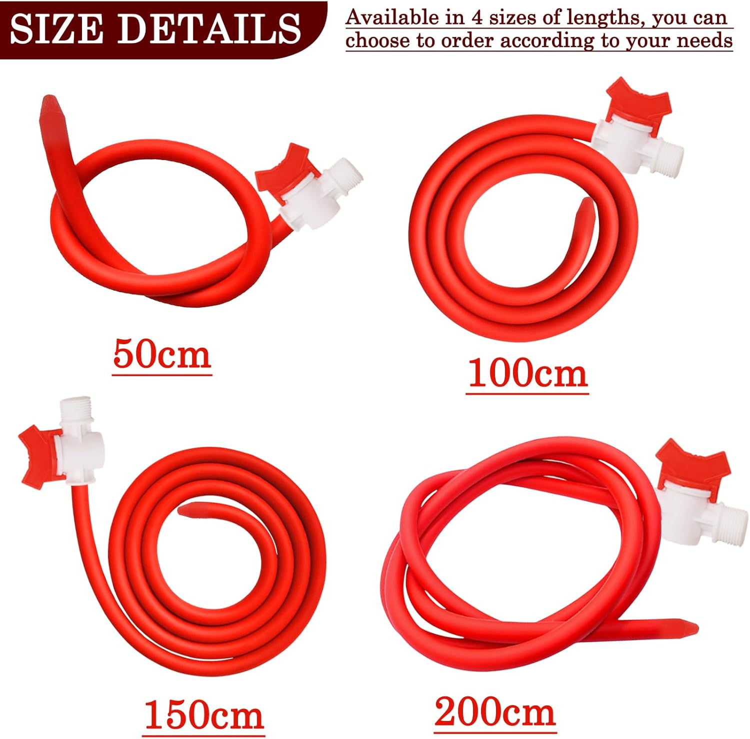 200 cm Shower Butt Plug Red, Enema for Intestinal Cleansing (with Valve Prevents Backflow), Enema Plug, Enema Plug Dildo, Shower Woman, Shower Men, Shower, Sex Toy Both – Bild 8