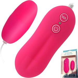 FOPS M14 Bullet Vibration for Women Vibrating Egg Pink 6 Diameter 2.5 cm 10 Vibration Modes Vibrator with Cable Vibration Egg for Women Bullet Vibrators & Vibration Egg Vibrator