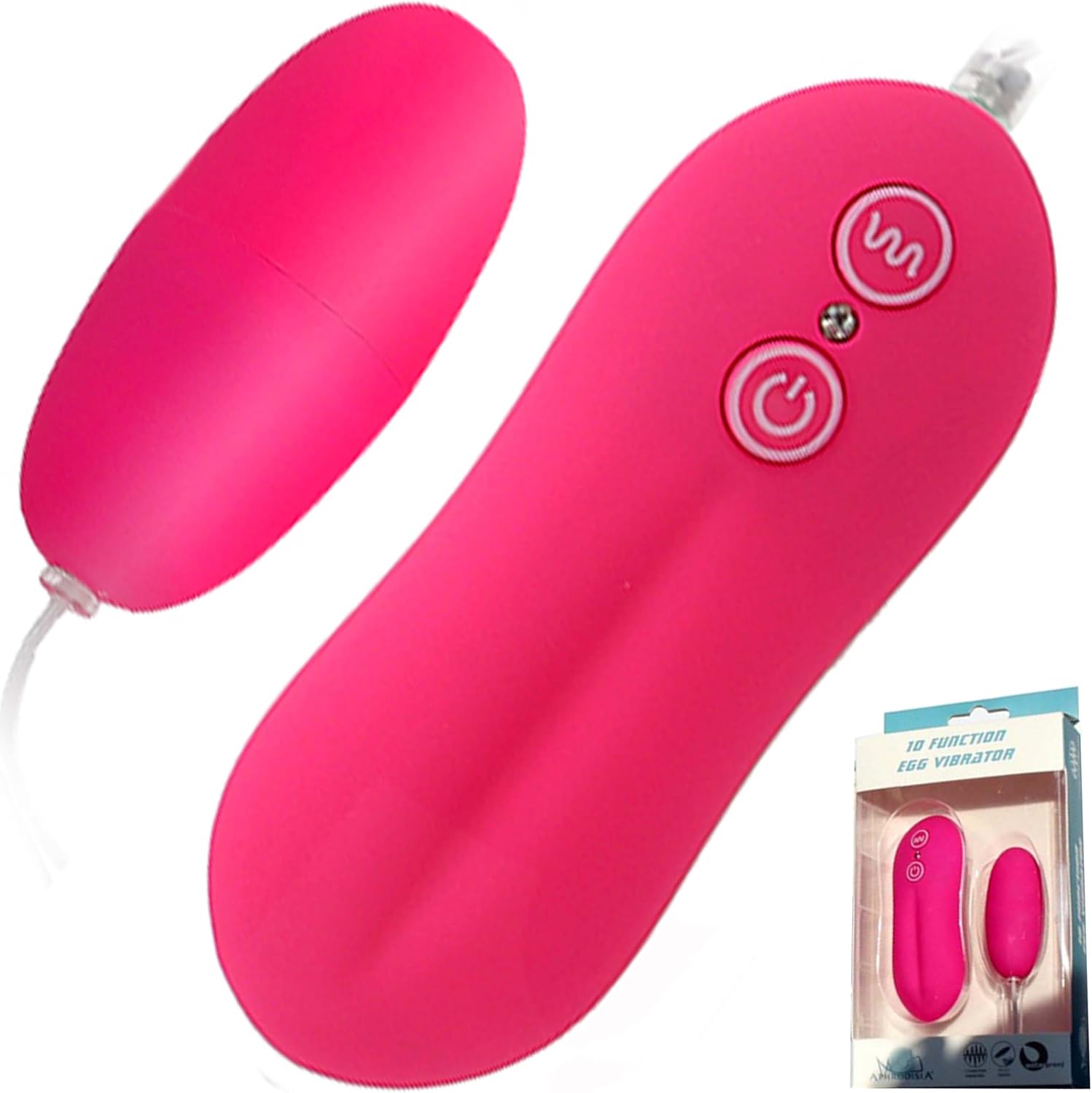 FOPS M14 Bullet Vibration for Women Vibrating Egg Pink 6 Diameter 2.5 cm 10 Vibration Modes Vibrator with Cable Vibration Egg for Women Bullet Vibrators & Vibration Egg Vibrator