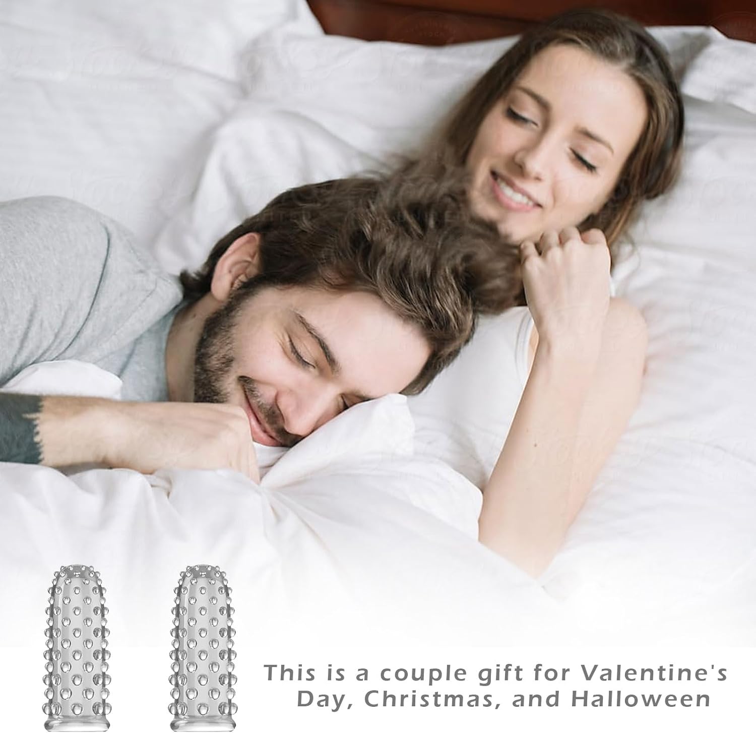 Set of 2 Finger Sleeves, Sex Finger Ticklers Sleeve Fingertip, Finger Sleeves Clear Finger Covers Vibrator Accessories, Finger Sleeves Silicone Masturbation, Single Finger Sleeves Set for Men – Bild 5