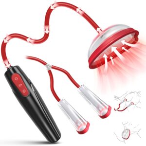 Pussipumpen Nipple Pumps Sex Toy for Women – BDSM Sex Toy, Electric Vagina Pump with 3 Suction Levels and 7 Modes, Nipple Teat for Woman’s Pleasure, Sex Toy for Couples