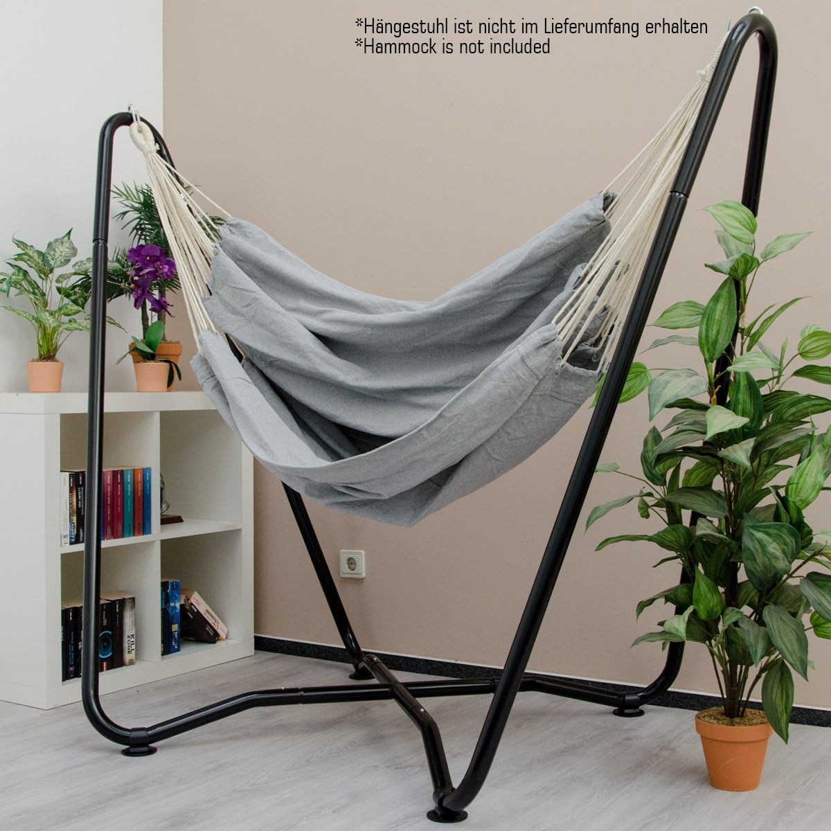 AMANKA Hanging Chair Frame up to 150 kg - 155 cm Hanging Chair Stand for Children and Adults - Metal – Bild 8