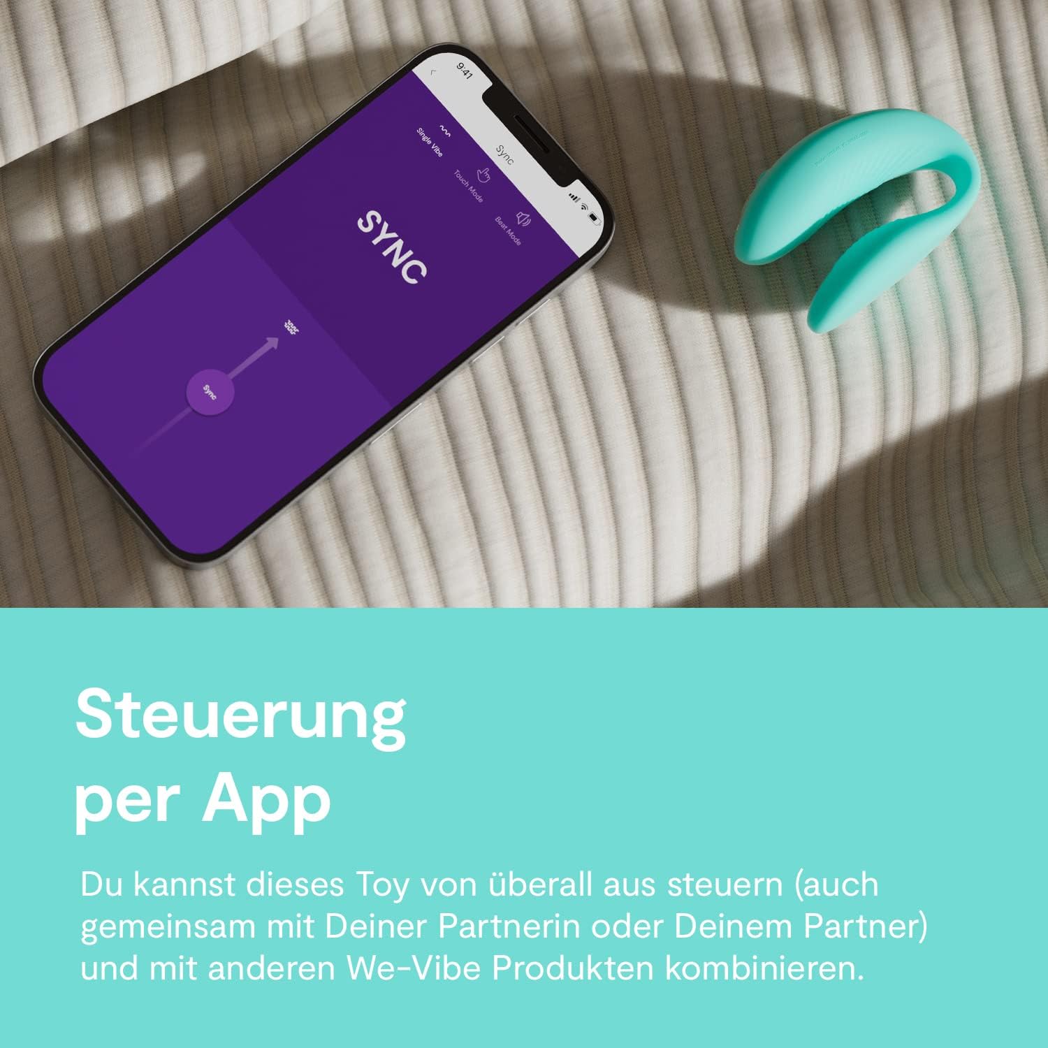 We-Vibe Anniversary Collection Sex Toy Set for Couples - 1 x Couple Vibrator and 1 x Bullet Vibrator - Set of Sync and Tango - with Remote Control and App Control - Waterproof – Bild 4