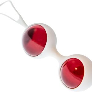 Glassvibrations – Vaginal Balls Intensiv Red/White ø 3 cm
