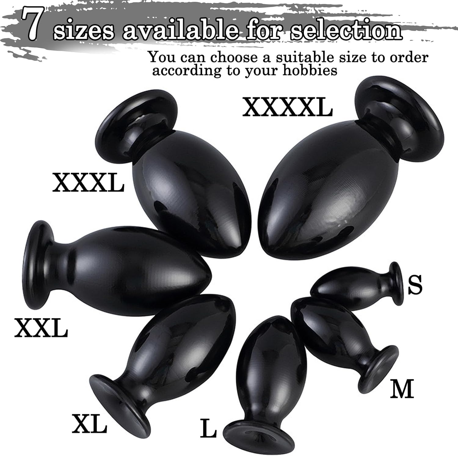 BDSMLOVE Plug for Women Men, Butt Plug, Toy Plug, Sex Toy, Plug, Expander, Toys, Erotic Sex Toy for Couples, Extreme Sex (XXXXL) – Bild 7