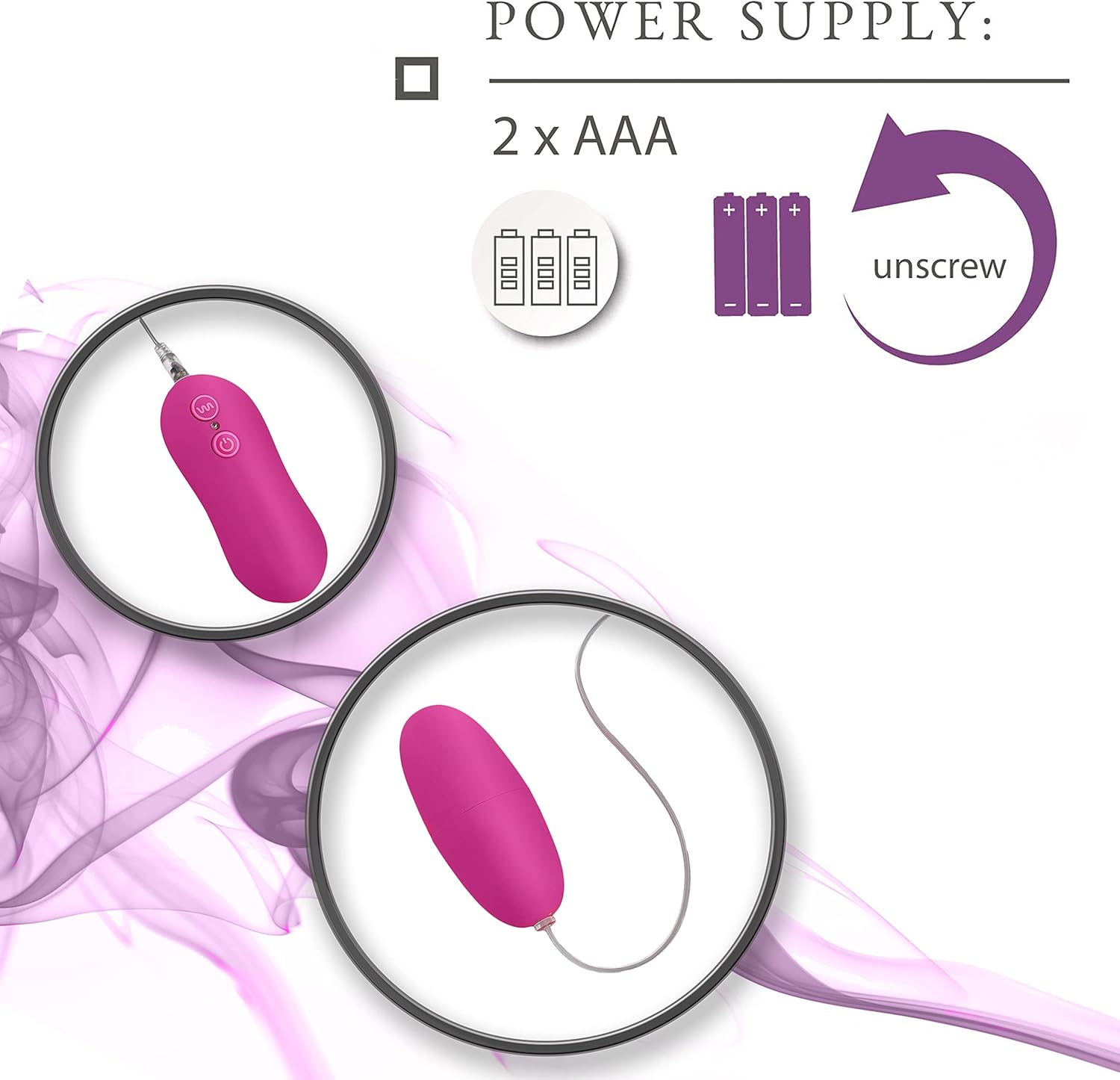 FOPS M14 Bullet Vibration for Women Vibrating Egg Pink 6 Diameter 2.5 cm 10 Vibration Modes Vibrator with Cable Vibration Egg for Women Bullet Vibrators & Vibration Egg Vibrator – Bild 6