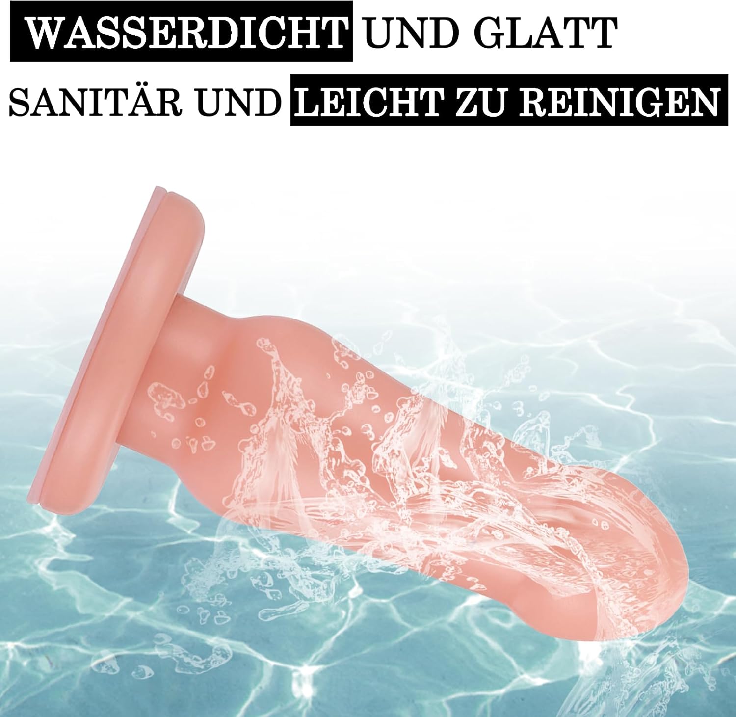 BDSMAGE Dildo XXL with Suction Cup, Plug Butt Plug Toys Plugs Sex Toy Stretcher Toys Erotic Sex Toy from 18 for Couples Women Men Extreme (Flesh Colour) – Bild 5