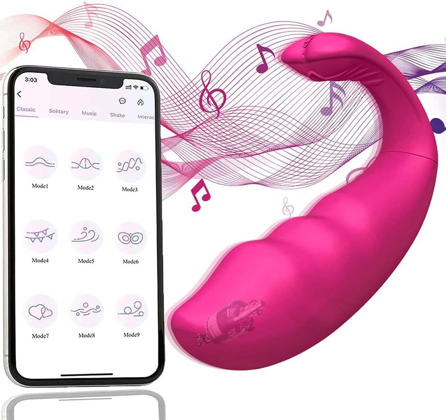 Vibration for Women with App Vibrator Sex Toy for Women with 9 Vibration Modes Vibrator Died Women Clitoris G-Spot Sex Toy Wearable Sex Toy for Couples Portable Dildo – Bild 4