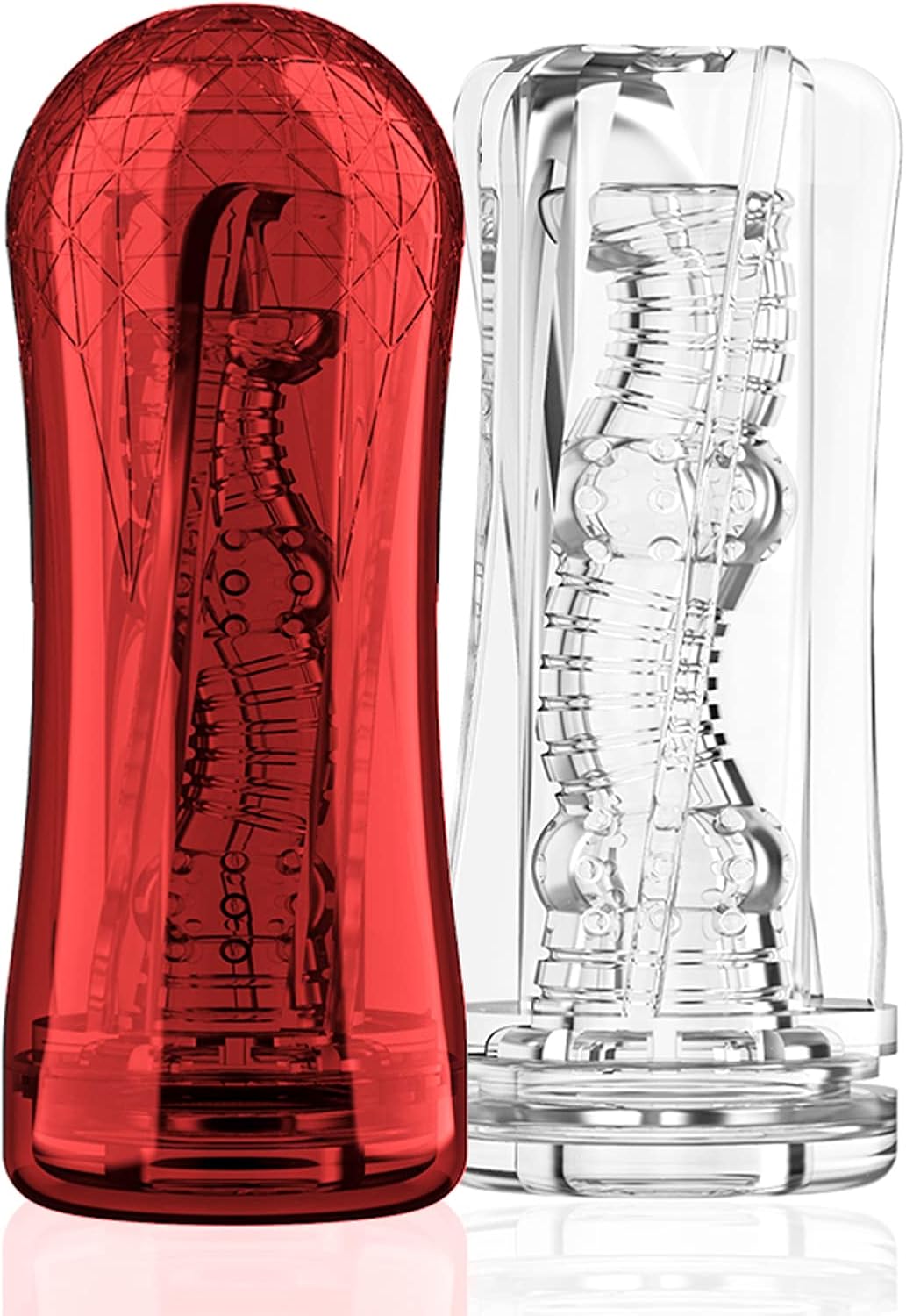 Masturbating for Men Masturbator Cup, Crystal Masturbators Pocket Pussy Realistic Large with 3D Red Protective Case, Sex Toy for Men, Training Device, Reduce Sensitivity (A) – Bild 8