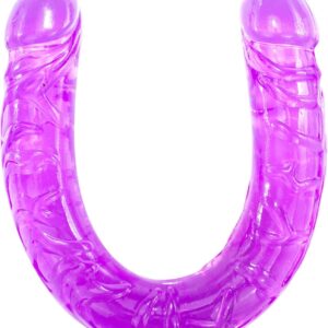 Marietoys Silicone Double Dildo – Double Dildo with Two Acorns – Flexible Sex Toy for Men and Women
