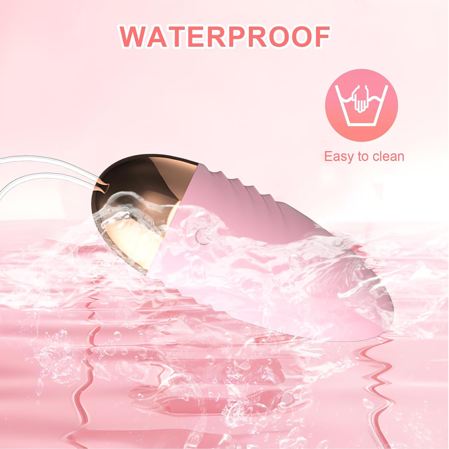 App Vibration Vibrator: Oziral Mini Vibrator for Women with 10 Vibration Modes for G-Spot & Clitoris Love Balls with Remote Control Sex Toy for Couples and Women Rechargeable Pink – Bild 9