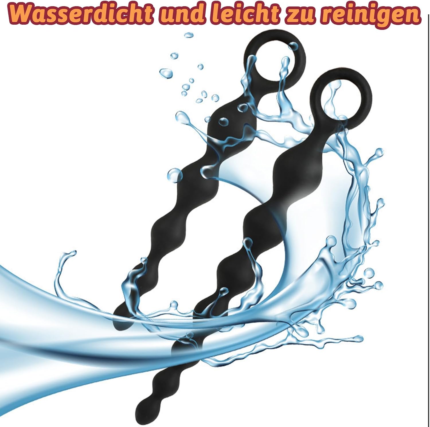 Balls, Plug, for Men, Beads for Women, Plug, for Women, Chain, Ball, Love Balls for Men, Plug, Long Balls for Women, Silicone Plug (Pack of 2) – Bild 3