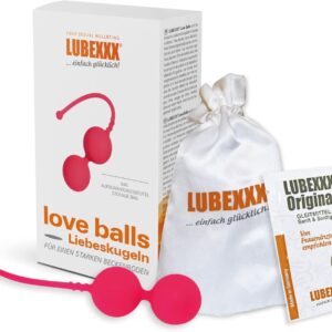 LUBEXXX Love balls pink. Fit in the intimate area and more pleasure thanks to strong pelvic floor muscles.