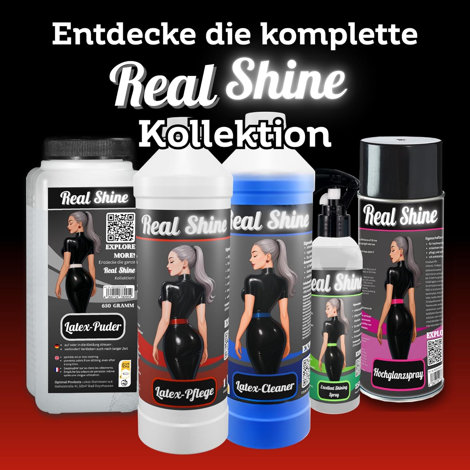 Optimal Products Latexpflege REALSHINE Silikonöl Kanister I dermatologisch getestetes Öl für Latex I professionelle Gummipflege & ergiebige Anziehhilfe I geruchslose Latexpflege für Hochglanz-Optik – Bild 7