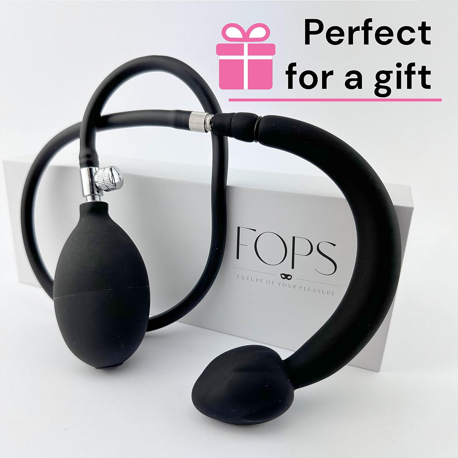 Inflatable Silicone Plug from 2.9 to 9.5 cm with Metal Ball Inflatable XXL Butt Plug with Vibration Effect & Valve Pump Plug for Women & BDSMS Lovers Pump Dildo Fetish Sex Toys FOPS D22-8 (M) – Bild 5