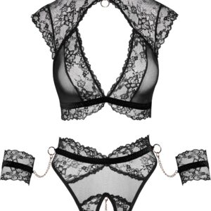 Cottelli Bondage Tips Set, Black, XL