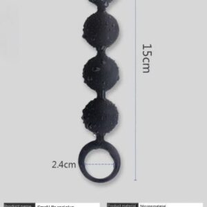 Silicone Balls Chain with 4 Balls Plugs Beads Sex Toy Hook Anus Masturbator for Masturbating Stimulation Dilators Sex Toy for Men and Women ( Balls)