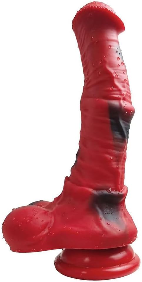 Realistic Horse Dildo Silicone XXL Fantasy Animal Dildo Dilator with Strong Suction Cup 3D Testicles G-Spot Vagina Masturbator Plug Prostate Stimulation Men Sex Toy sxvytuo (S) – Bild 8