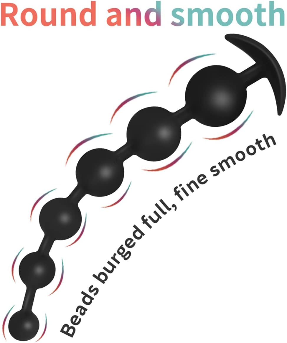 Jixaxe Silicone Chain Beads, Balls, Butt Plug, Flexible, Skin-Friendly, Trainer Balls, Sex Toy for Men, Women, Couples ( Chain with 3 Balls) – Bild 4