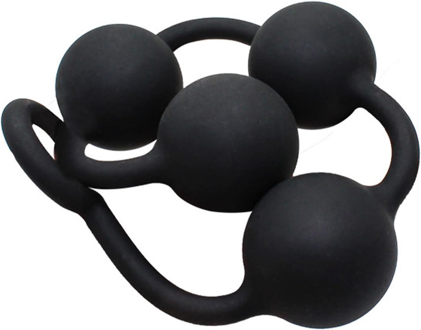 Silicone Plug Chain with Ball Beads with Pull Ring Beads Prostate Massager G-Spot Stimulator Masturbator Butt Plug SM Sex Toy for Women Men (M) – Bild 4