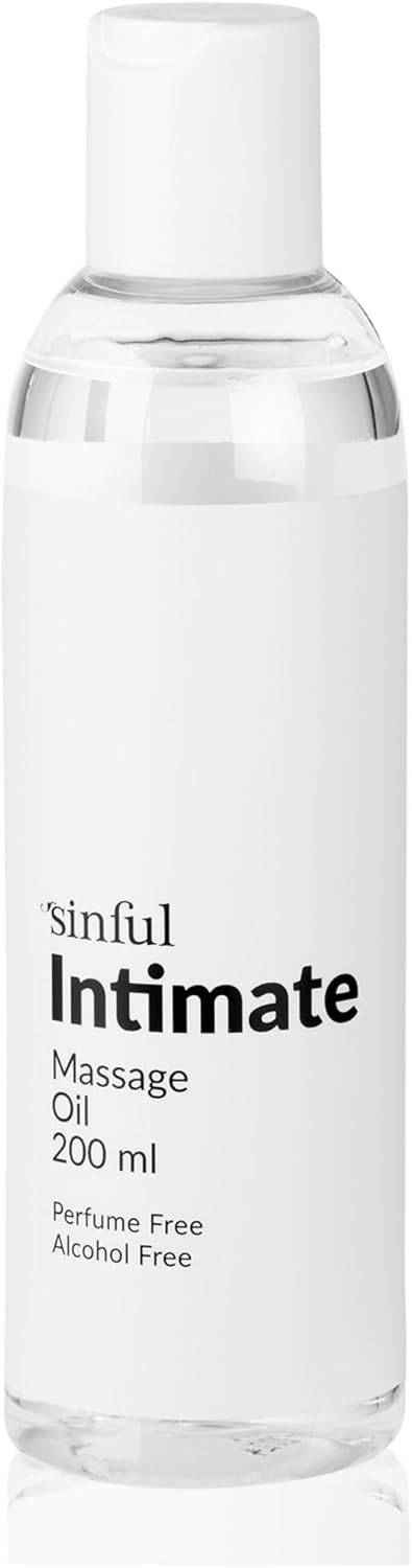 200 ml Silicone-Based Massage Oil by Sinful - Vegan & Perfume-Free - For Relaxing Wellness Moments - Neutral & Fragrance-Free - Massage Oil for Couples - Massage Oil Lubricant 2 in 1