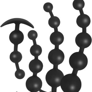 Jixaxe Silicone Chain Beads, Balls, Butt Plug, Flexible, Skin-Friendly, Trainer Balls, Sex Toy for Men, Women, Couples ( Chain with 3 Balls)