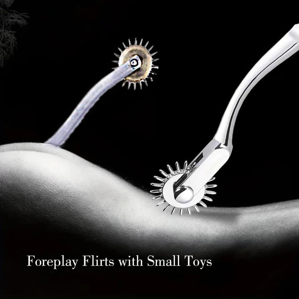SM Sex Toy Sensitivity Wheel Microneedle Roller Sex Toys for Couples Nipple Breast Tongue Body Stimulator Sex Roller Pin Wheel Extreme BDSM Fetish Toy – Bild 4