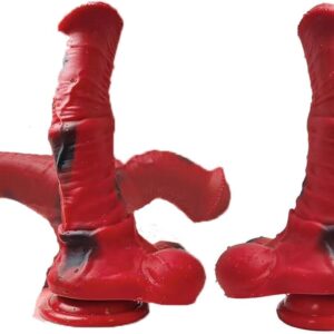 Realistic Horse Dildo Silicone XXL Fantasy Animal Dildo Dilator with Strong Suction Cup 3D Testicles G-Spot Vagina Masturbator Plug Prostate Stimulation Men Sex Toy sxvytuo (S)