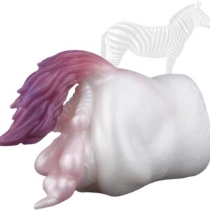 Pocket Pussy Masturbating for Men, 2 in 1 3D Dual Channel Realistic Animal Masturbator, Silicone Vagina and Anus Portable Pocket Pussy Erotic Sex Toy for Men Solo (G6263)