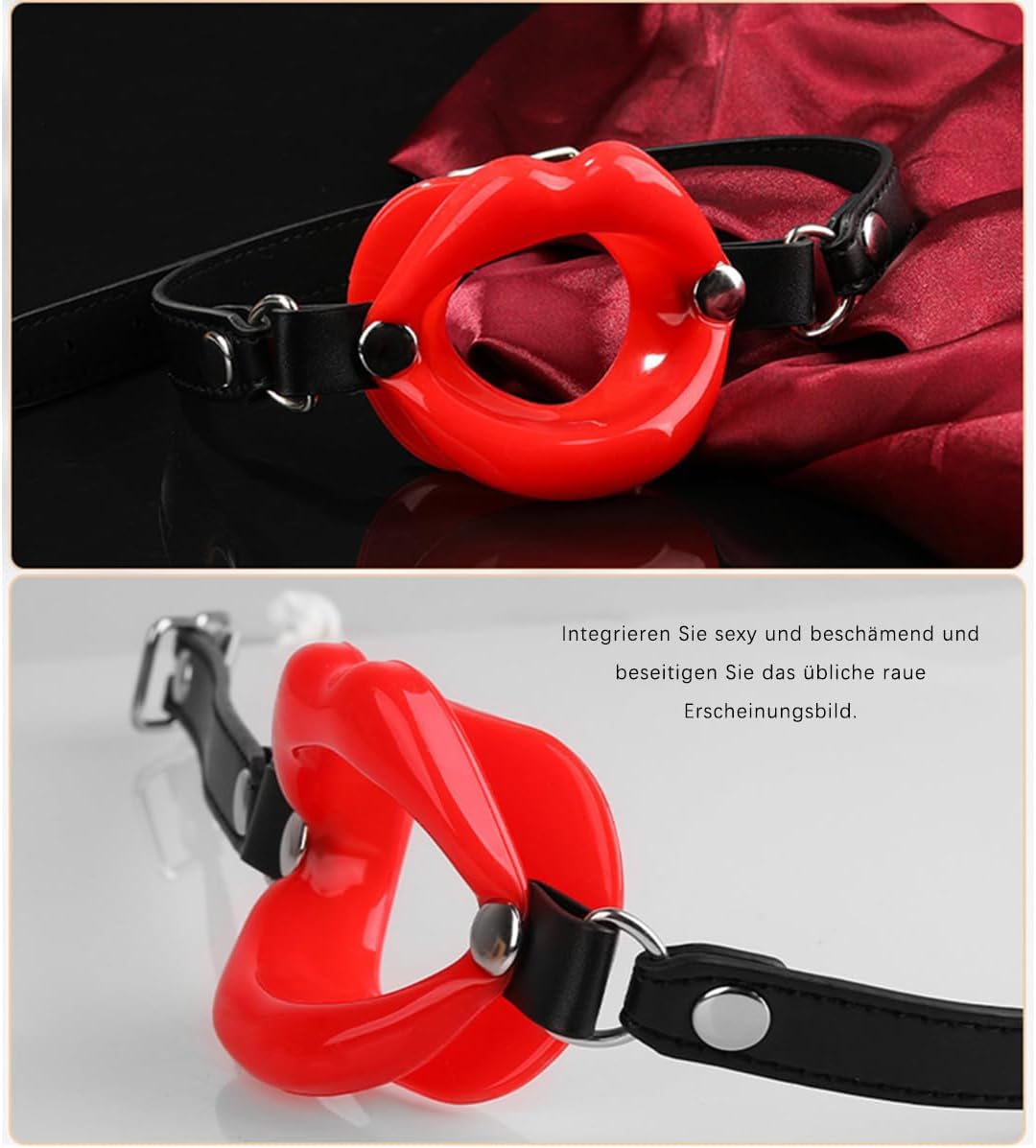 Silicone Mouth Gag Gag BDSMs Toy Extreme Slave Adjustable Gag Nipples Sex Restraints & Bondage Erotic Sex Toy for Couples Sex Games – Bild 2
