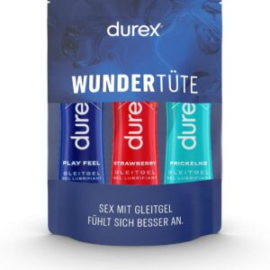 Durex Play Lubricant Gel Trial Pack for Him and Her with 3 Different Items Pack of 3 x 50 ml 1.5