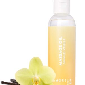 Amorelie Basics Sensual Vanilla Massage Oil (100ml) – Moisturising, Non-Stick Body Oil for Massage – Subtle Fragrance Oil for Real Spa Feeling