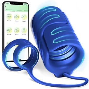 App Controlled Masturbator with 9 Modes, Glans Vibrator & Stimulator for Men, Discreet Sex Toy for Intensive Massage