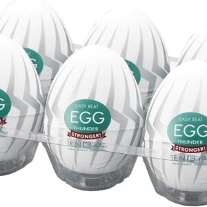 TENGA EGG disposable masturbation aid for men EGG-007(6pk) Thunder transparent