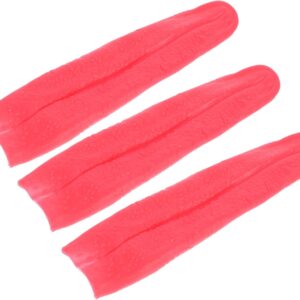 3 Stück Teiliges Halloween Cosplay Rote Lange Zungen Requisiten Realistisch Leicht Tragbar Für Gruselige Party Kostüm Zubehör