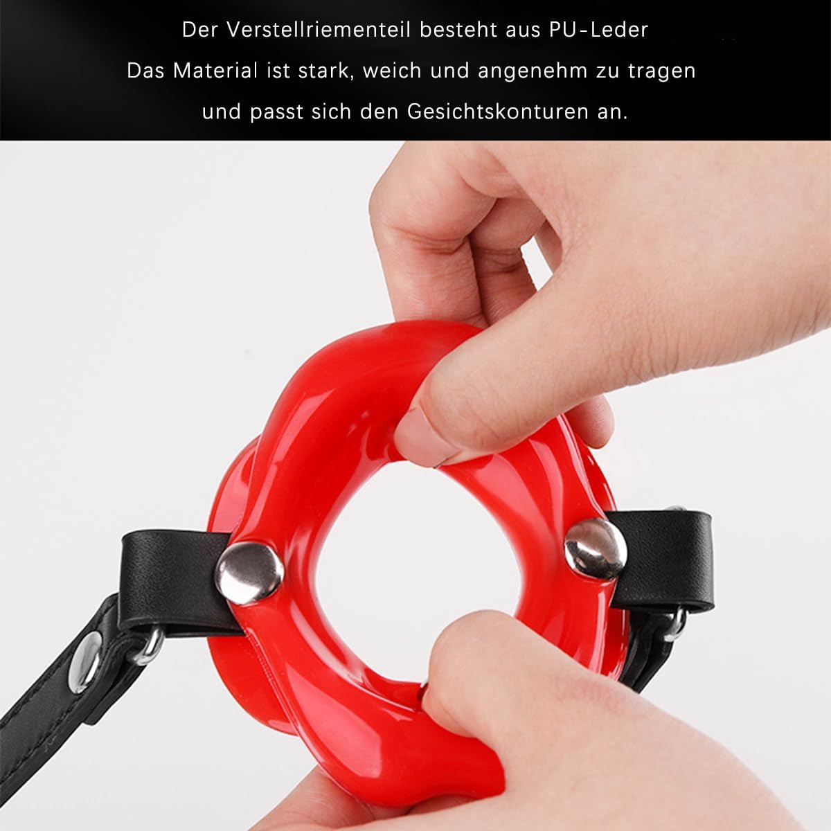 Silicone Mouth Gag Gag BDSMs Toy Extreme Slave Adjustable Gag Nipples Sex Restraints & Bondage Erotic Sex Toy for Couples Sex Games – Bild 4