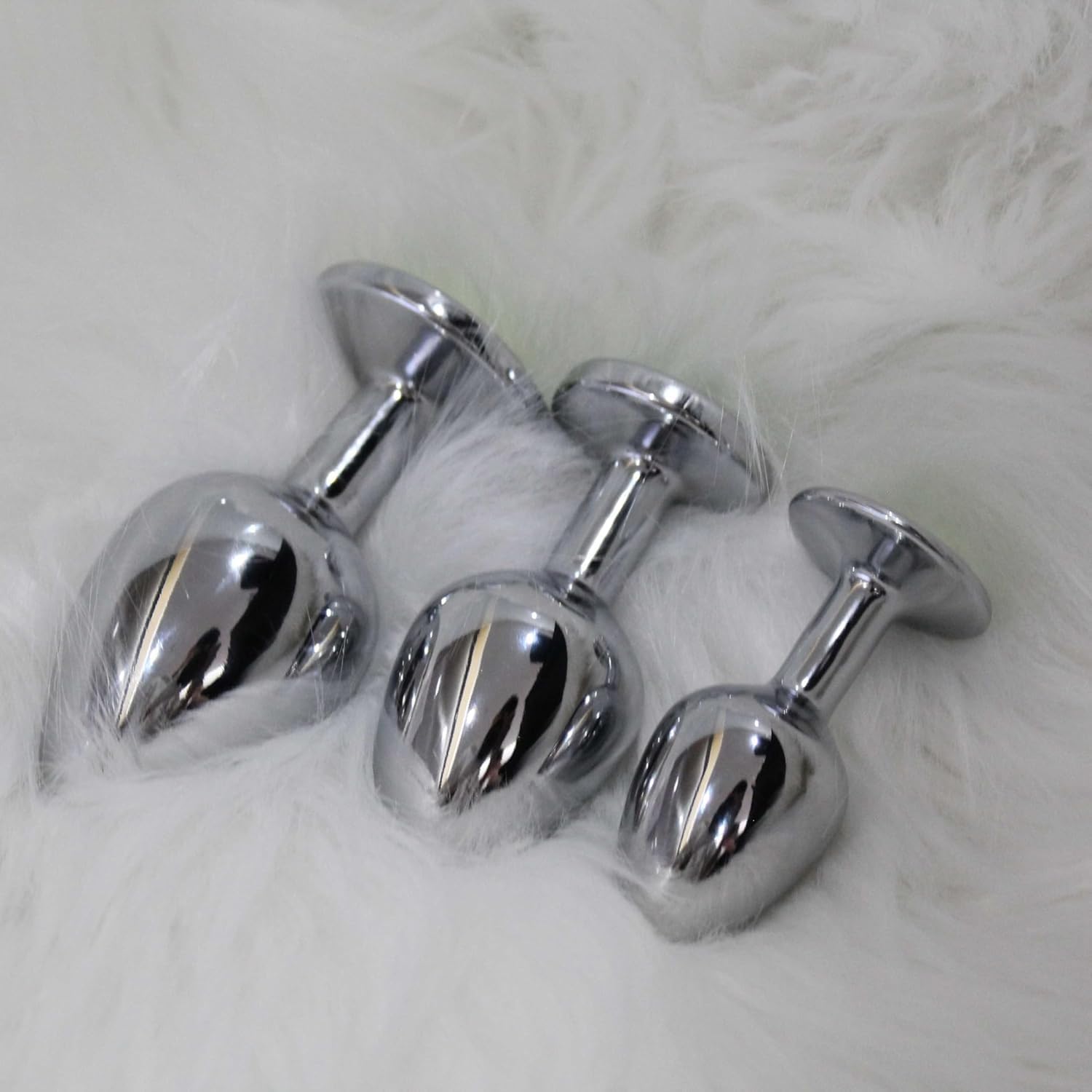 Plug Set, Premium 3 Sizes, Butt Plugs Made of Metal, Comfortable and Safe, Toys for Men and Women, Hygienic Toy, Experience for Beginners and Advanced Users – Bild 3