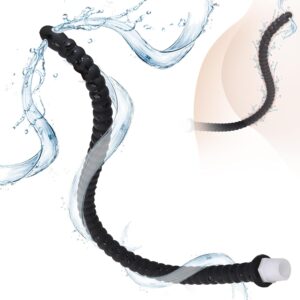 5.0 Shower Butt Shower Toys, 500 mm Chain Enema with Balls Plug, Shower for Intercourse, Enema for Intestinal Cleaning, Shower Hose Enema Syringe (L)