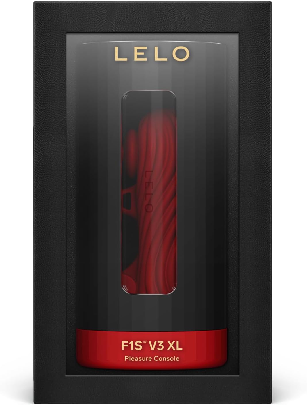 LELO F1S V3 XL Pleasure Console Sex Toy for Men Solo with Bluetooth App, Sex Toy for Men, 8 Modes and Interactive AI Mode, Masturbating for Men, Eectric, Masturbator Cup, Red