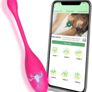 Ball Vibrator 9 Vibration Modes App Remote Control Electric Shock Vibro Egg Portable G Spot Stimulator Dildo Dilator Vaginal Dilator Clitoral Stimulator Plug SM Sex Toys Men Women